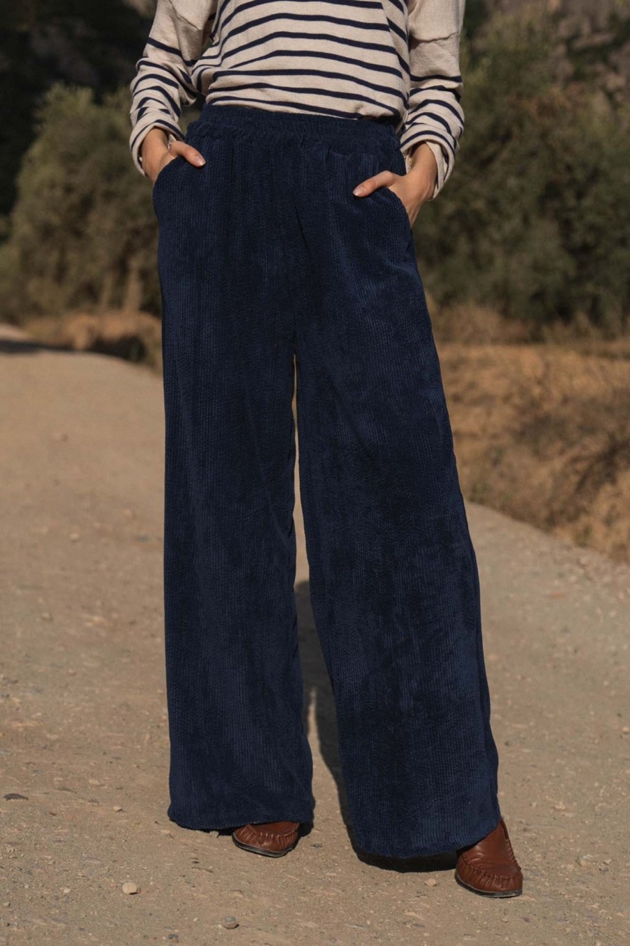 Pantalons Nina Kendosa | Pantalon Velours - Elie