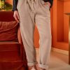 Pantalons Nina Kendosa | Pantalon Velours - Lila Beige