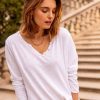 Tops & Chemisiers Nina Kendosa | Tee-Shirt Coton - Emile Blanc