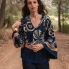 Pulls & Gilets Nina Kendosa | Tunique Imprimee - Malika Marine