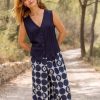 Pantalons Nina Kendosa | Pantalon Imprime - Renaud Marine